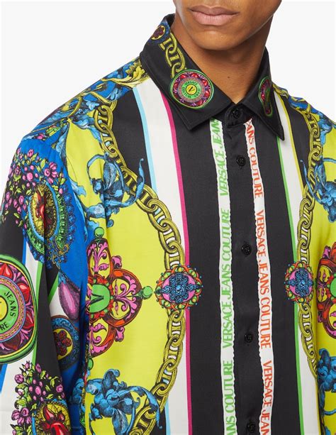 Versace Camicia Barocco Sea a Righe 